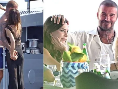 David Beckham bị paparazzi tóm dính "bàn tay hư" với Victoria trước mặt các con