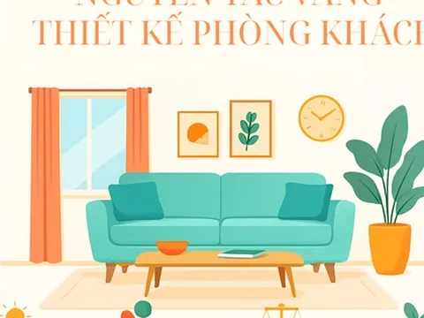 Bật mí "nguyên tắc vàng" gia chủ nên nhớ khi thiết kế phòng khách để vừa đẹp, vừa tiết kiệm chi phí