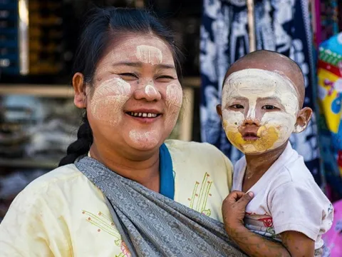 Phong cách trang điểm đặc biệt của phụ nữ Myanmar đoạt giải nhất ‘Vẻ đẹp ASEAN - Dấu ấn Việt Nam’