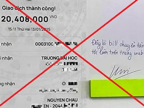 Khách chuyển khoản, cho xem hóa đơn và nhận hàng, nhưng tài khoản người bán không nhận được tiền: Công an TP Đà Nẵng cảnh báo thủ đoạn lừa đảo mới
