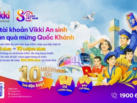 Mở tài khoản Vikki An sinh - Nhận quà mừng Quốc khánh