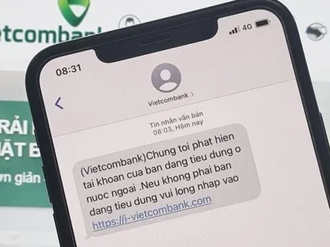 Công an cảnh báo: Tin nhắn từ người gửi "trùng tên" với các ngân hàng Vietcombank, BIDV, Techcombank, Sacombank,...