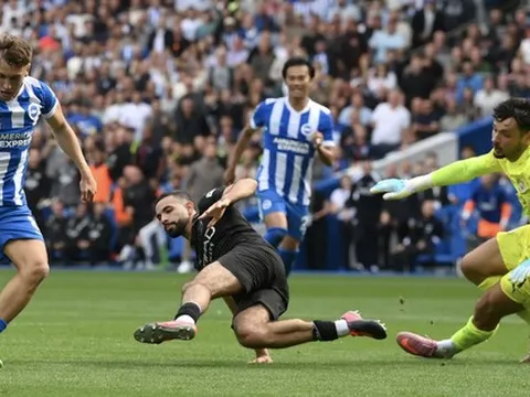 Haaland chạm mốc kỷ lục, Man City vẫn thua sốc trên sân Brighton