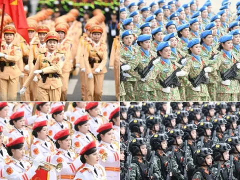 Những 'bông hồng thép' trong lễ diễu binh trên Quảng trường Ba Đình