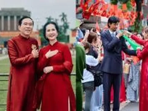 Sao Việt 2/9: Vợ chồng nghệ sĩ Lan Hương - Đỗ Kỷ cực tình trước khi tham gia diễu binh; Hoàng Thùy Linh và Đen Vâu như chụp 'hình cưới'
