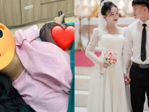 Vợ Hồ Văn Cường sinh em bé