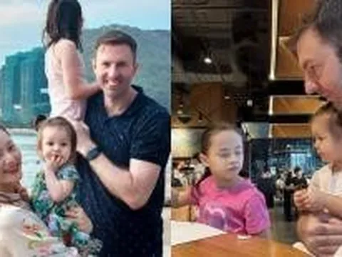 Hậu hôn nhân đổ vỡ, chồng Tây Lan Phương vẫn đưa 2 con gái đi chơi lễ đầy ấm áp