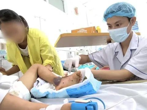 Bé trai 4 tuổi nguy kịch vì bà nội cho đắp thuốc nam chữa vết mèo cắn