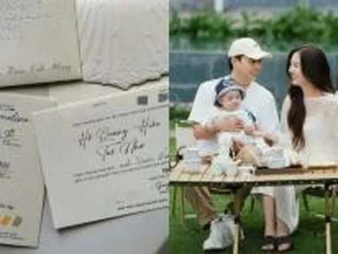 Hậu sinh con, Hồ Quang Hiếu và Tuệ Như chính thức hé lộ thiệp cưới