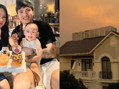 Vợ chồng Văn Hậu - Hải My rộn ràng tân gia biệt thự bề thế xa hoa, nội thất bạc tỷ lần đầu hé lộ
