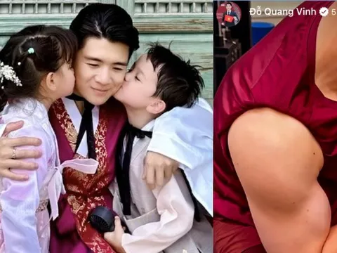 “Bố đơn thân nghìn tỷ” nhà bầu Hiển khoe body săn chắc, hoa hậu Đỗ Mỹ Linh cũng phải ghen tị vì 1 điều