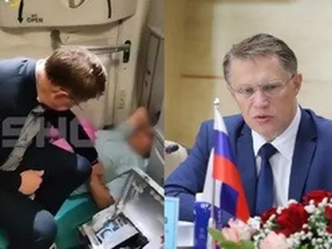 CLIP: Bộ trưởng Bộ Y tế Nga cấp cứu nam hành khách trên chuyến bay đến Việt Nam