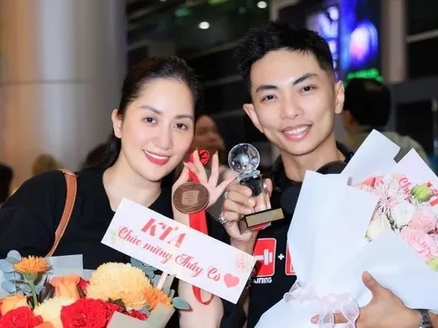 Những giọt nước mắt hạnh phúc của Khánh Thi sau khi Phan Hiển đoạt thành tích mới