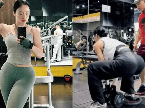Angela Phương Trinh tập luyện "độ" vòng 3 với HLV Phạm Văn Mách, bảo sao body ngày càng căng đét