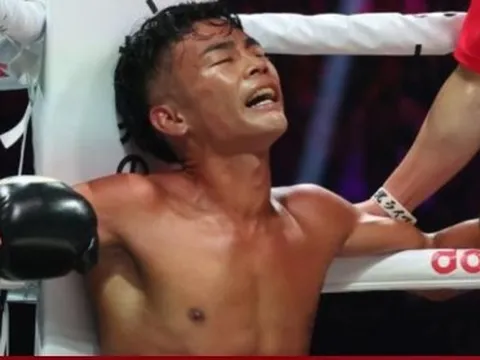Cao thủ Nhật Bản bất bại bị đấm gục, bật khóc nhìn đối thủ cướp đai vô địch