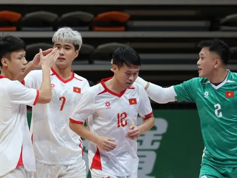 Tuyển futsal Việt Nam thắng cách biệt 5 bàn trước Trung Quốc