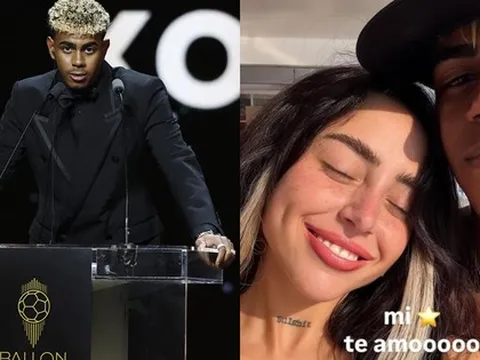 Thần đồng Lamine Yamal "trượt" Quả bóng vàng, bạn gái rapper liền có động thái này