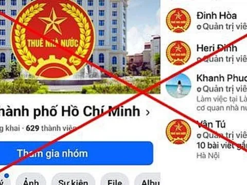 Fanpage của Thuế TP HCM bị giả mạo để lừa đảo