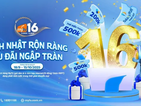 Mừng sinh nhật 16 năm – MyTV tặng đại tiệc ưu đãi “khủng”