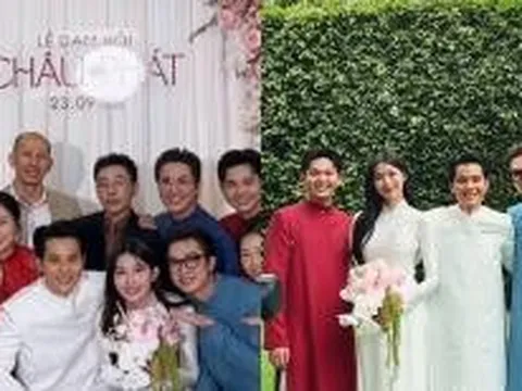 Hình ảnh hiếm hoi của Á hậu Quỳnh Châu bên chồng doanh nhân trong lễ dạm ngõ, visual 'vợ chồng son' gây sốt