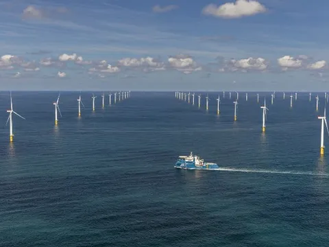 Trang trại điện gió với hơn 100 turbine đang hình thành trên Biển Baltic