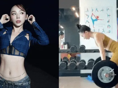 Tóc Tiên nâng tạ cật lực trong phòng gym, khoe eo thon dáng đẹp giữa tin đồn hôn nhân