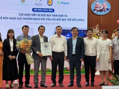 Bệnh viện Lê Văn Thịnh TP HCM nhận chứng nhận bạch kim đột quỵ thế giới