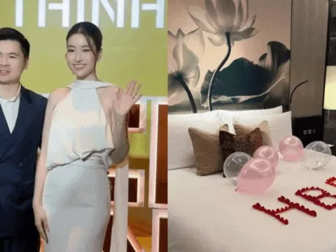 Hoa hậu Đỗ Mỹ Linh đón sinh nhật ngọt ngào bên chồng Chủ tịch