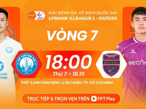 Vòng 7 V-League 2025-2026: "Chelsea Việt Nam" khó tạo "địa chấn" ở Thiên Trường