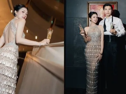 Ngắm bóng lưng đậm chất "điện ảnh" của tiểu thư Doãn Hải My, netizen tấm tắc: Văn Hậu đúng sang vì vợ!