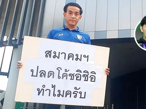 CĐV Thái Lan đến trụ sở Liên đoàn phản ứng sau vụ sa thải HLV Nhật Bản