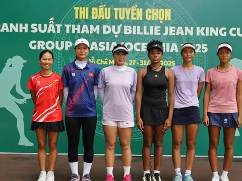 Một VĐV rút khỏi vòng tuyển chọn tuyển nữ dự Billie Jean King Cup Nhóm III khu vực