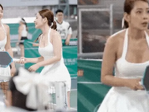 Chi Pu mặc "mát mẻ", khoe visual trắng phát sáng cùng "em Kim vén váy" đánh pipickleballckleball