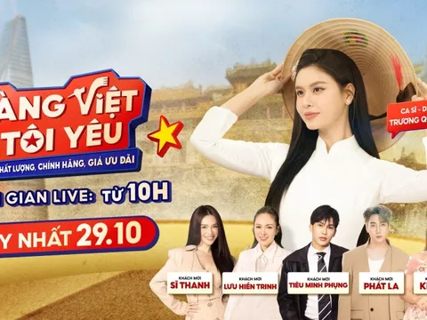 Dàn sao khuấy động livestream 'Hàng Việt tôi yêu' ngày 29-10 trên Shopee