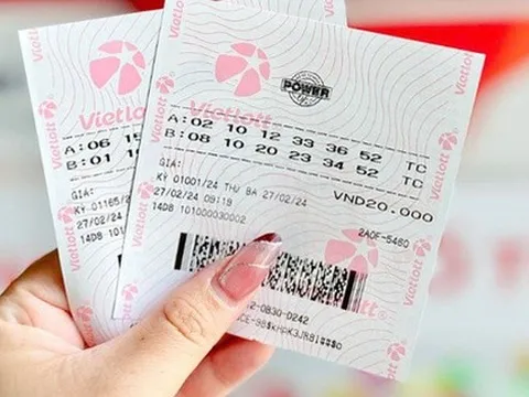 Trúng Vietlott "khủng" nhờ vợ