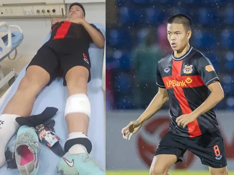 Cầu thủ Việt kiều giá 12 tỷ đồng phải nhập viện gấp sau khi lãnh trọn cú đạp tại trận đấu V.League