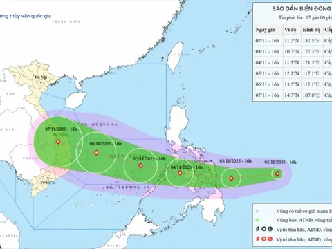 Tin bão số 13, bão Kalmaegi: Các tỉnh ven biển nào có thể có gió giật trên cấp 17?