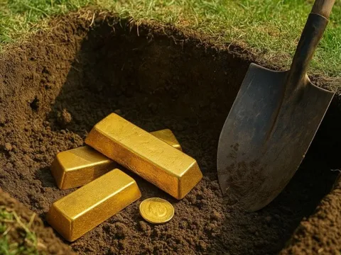 Đào đất làm hồ bơi trong vườn, phát hiện kho báu đầy vàng trị giá 21 tỷ đồng đựng trong túi nhựa