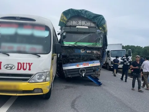 Công an thông tin vụ tai nạn giao thông liên hoàn trên cao tốc Hà Nội - Thái Nguyên
