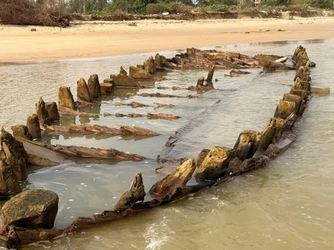 Vì sao chưa trục vớt, khai quật tàu cổ nổi lên biển Hội An sau bão số 13?