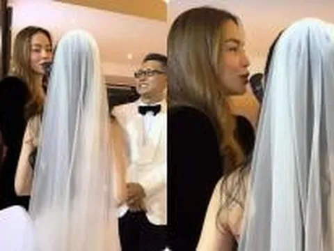 Hà Hồ đi đám cưới fan lại còn làm hành động này