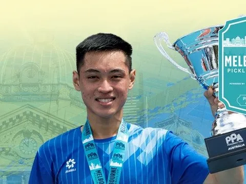Vinh Hiển đánh bại Lý Hoàng Nam, giành chức vô địch pickleball PPA Tour Úc