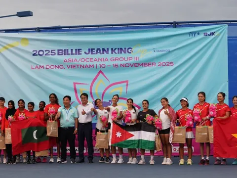 Khép lại Billie Jean King Cup 2025, tuyển nữ Việt Nam đứng thứ ba