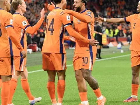 "Lốc da cam" Hà Lan cuốn phăng Lithuania, đoạt vé World Cup 2026