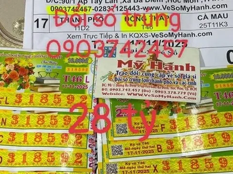 Một người trúng đặc biệt 28 tỉ đồng ở Tây Ninh, liền đổi thưởng trong đêm tại TP HCM