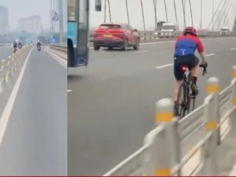 Clip đoàn xe đạp đi vào làn ô tô khiến dân mạng bức xúc: 'Thể dục phải văn minh'