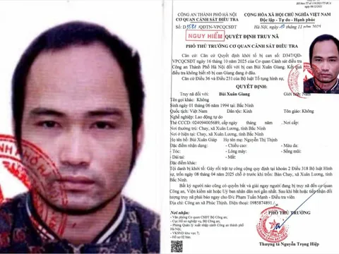 Quyết định truy nã Bùi Xuân Giang