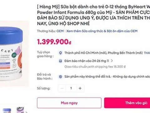 Sữa ByHeart nhiễm khuẩn, Bộ Y tế yêu cầu rà soát hồ sơ