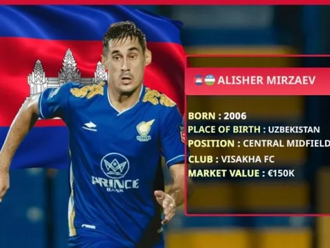 Campuchia nhập tịch ngôi sao từ Uzbekistan, sắp vụt sáng ở Đông Nam Á?