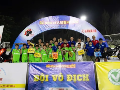 Đội bóng TH Nguyễn Văn Luông "thống trị" Champions A tại Yamaha Cup 2025